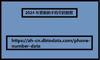 2024 年更新的手机号码数据