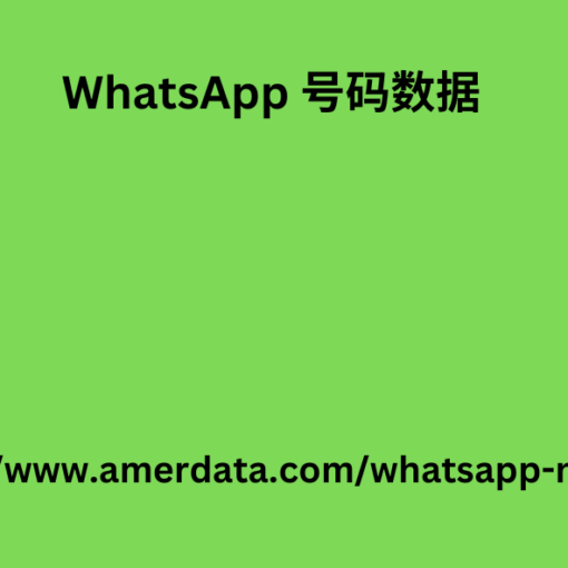 WhatsApp 号码数据